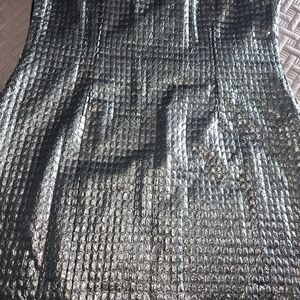 ASOS Metallic Silver Backless Dress